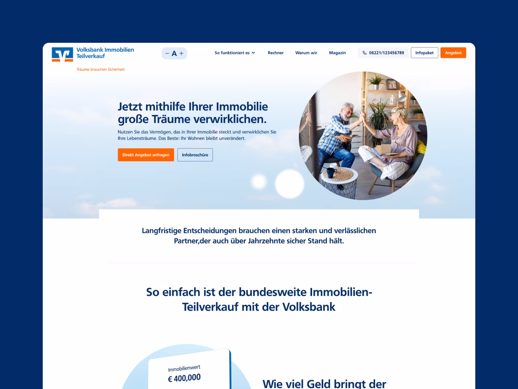 Volksbank Teilverkauf was a full website project developed on HubSpot, including a responsive design system, a custom calculator, and a blog section. The goal was to deliver a scalable and user-friendly platform that reflected the brand’s identity while supporting both functionality and growth.