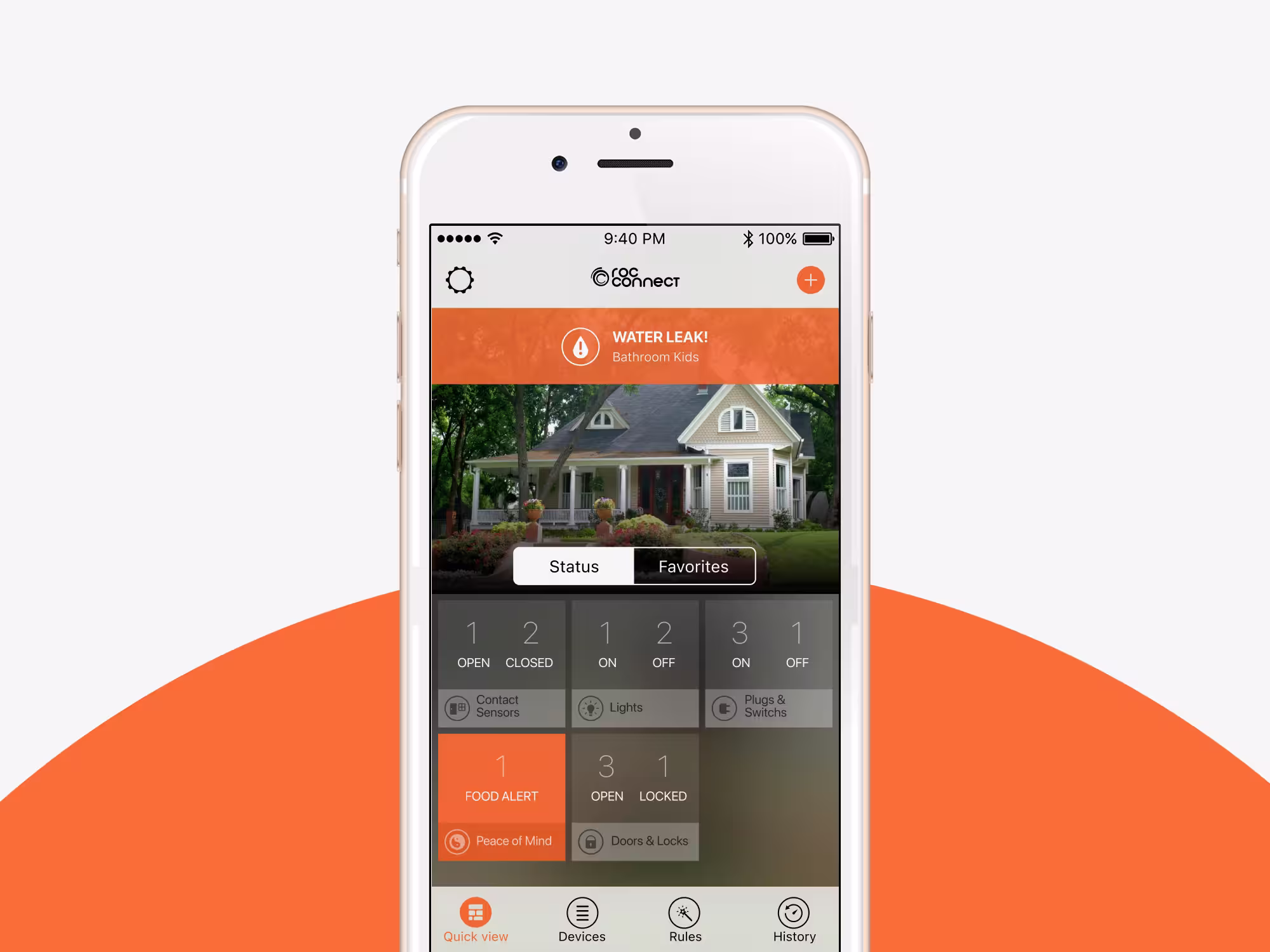 Following the success of Ozom, the first Home Automation app I designed for Sodimac in Latin America, I was asked to create a new iPhone app specifically for the U.S. market. The design approach was more neutral and sober, as the product was meant to serve as a white-label template that could be adapted and rebranded for different companies. This required a scalable and flexible design system, easy to update with new color schemes and brand identities while maintaining usability and consistency.
